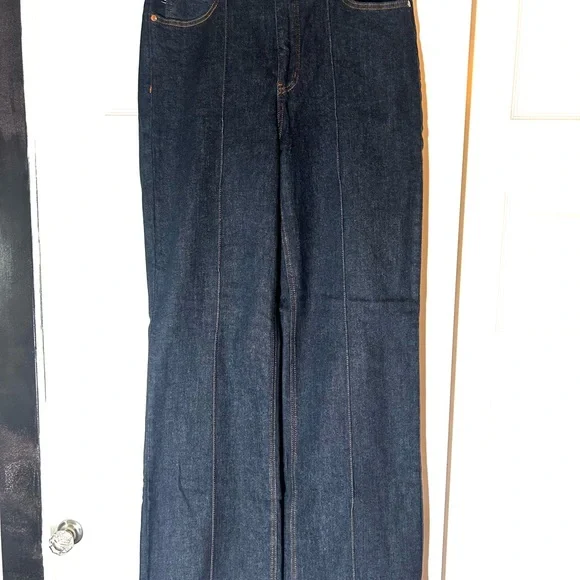 Judy Blue Dark Indigo Wide Leg Jeans - Picture 2 of 4